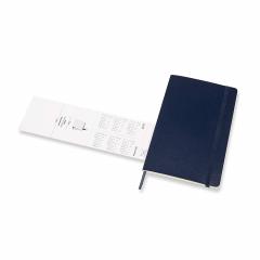 Agenda 2020 - Moleskine 12-Month Weekly Notebook Planner - Sapphire Blue, Large, Soft cover