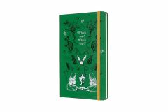 Agenda 2020 - Moleskine Limited Edition Alice's Adventures in Wonderland 12-Month Weekly Notebook Planner - Green, Large, Hard cover
