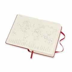 Agenda 2020 - Moleskine 12-Month Daily Notebook Planner - Scarlet Red, Pocket, Hard cover