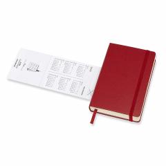 Agenda 2020 - Moleskine 12-Month Daily Notebook Planner - Scarlet Red, Pocket, Hard cover