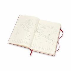Agenda 2020 - Moleskine 12-Month Daily Notebook Planner - Scarlet Red, Large, Hard cover