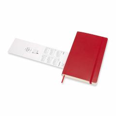 Agenda 2020 - Moleskine 12-Month Daily Notebook Planner - Scarlet Red, Large, Soft cover