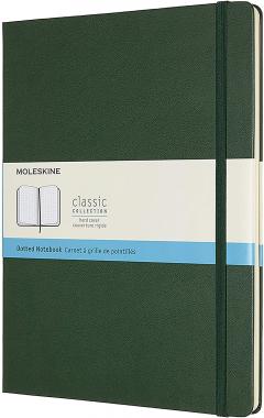 Carnet - Moleskine Classic - X-Large, Hard Cover, Dotted - Myrtle Green