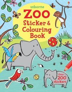 Coperta cărții Zoo Sticker and Colouring Book