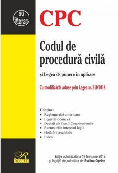 Codul de procedura civila - Legea de punere in aplicare