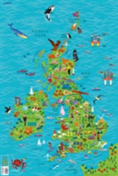 Children's Wall Map of the United Kingdom and Ireland