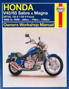 Coperta cărții Honda V45/65 Sabre and Magna (VF700, 750 and 1100 V-Fours)
