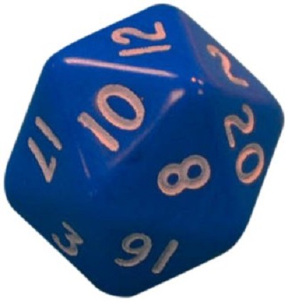 Dice - Numbers 1 - 20 