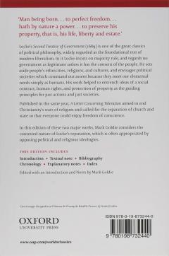 Second Treatise of Government and A Letter Concerning Toleration