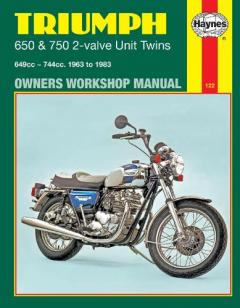 Coperta cărții Triumph 650 and 750 4 Valve Unit Twins Owner's Workshop Manual