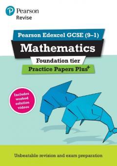 Coperta cărții REVISE Edexcel GCSE (9-1) Mathematics Foundation Practice Papers Plus