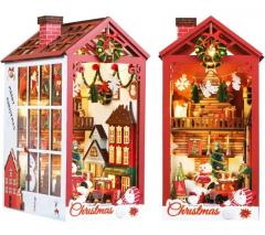 Puzzle 3D - Cotor de carte DIY - Craciun