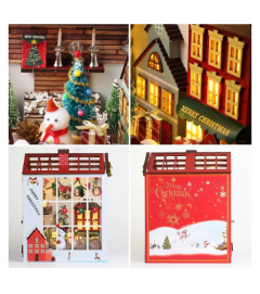 Puzzle 3D - Cotor de carte DIY - Craciun