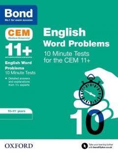 Coperta cărții Bond 11+: CEM English Word Problems 10 Minute Tests