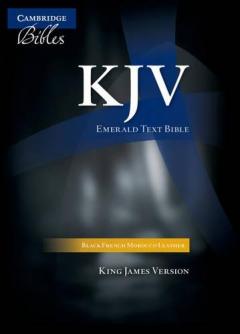 KJV Emerald Text Edition Black French Morocco Leather