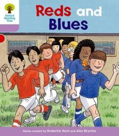 Coperta cărții Oxford Reading Tree: Level 1+: First Sentences: Reds and Blues