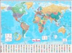 Collins World Wall Paper Map