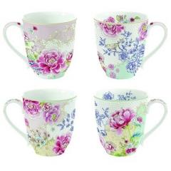 Set de 4 cani - Nouva Floral Mugs