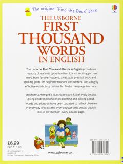 First Thousand Words In English