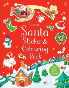 Santa Sticker and Colouring Book
