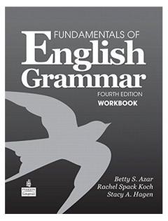 Fundamentals of English Grammar Workbook