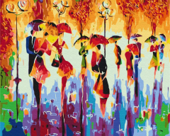 Set pictura pe numere - Autumn silhouettes