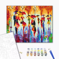 Set pictura pe numere - Autumn silhouettes