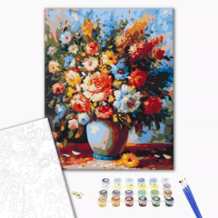 Set pictura pe numere - Luxurious bouquet in a vase