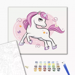 Set pictura pe numere - Shiny unicorn