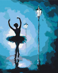 Set pictura pe numere - Ballerina in the light of lanterns