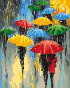 Set pictura pe numere - Colored rain