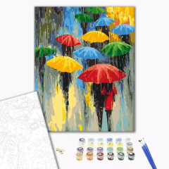Set pictura pe numere - Colored rain