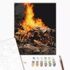 Set pictura pe numere - Bonfire