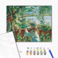 Set pictura pe numere - Near the Lake - Pierre-Auguste Renoir