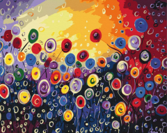 Set pictura pe numere - Fantasy garden