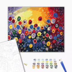 Set pictura pe numere - Fantasy garden