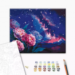 Set pictura pe numere - Anna Steshenko - Night flowers