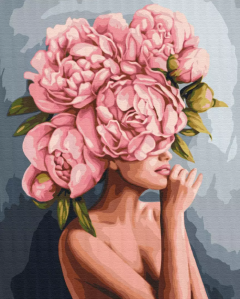 Set pictura pe numere - Premium - A touch of peonies