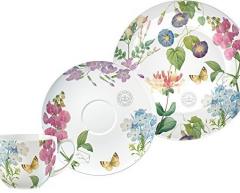 Set pentru pranz (ceasca cu farfurioara si farfurie) - Redoute Meadow Afternoon Tea | Creative Tops