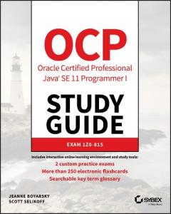 Coperta cărții OCA Oracle Certified Associate Java SE 11 Programmer I Study Guide