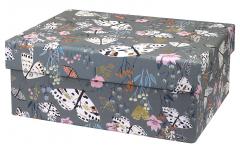 Cutie pentru cadou medie - Grey Floral Nest