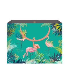 Punga de cadou - Green Flamingo