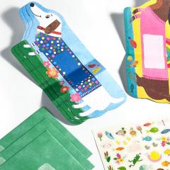 Set 6 felicitari cu abtibilduri - Tiny Tadas! - Playful Pups