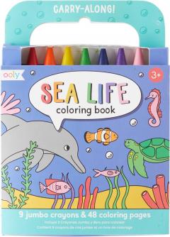 Carte de colorat - Ooly Carry Along - Sea Life