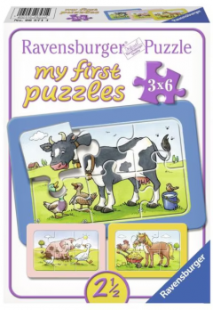 Puzzle 3x6 piese - My First Puzzles - Animale