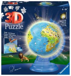 Puzzle 3D - Glob pamantesc luminos