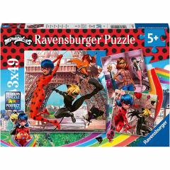 Puzzle - Miraculous - 3X49 piese