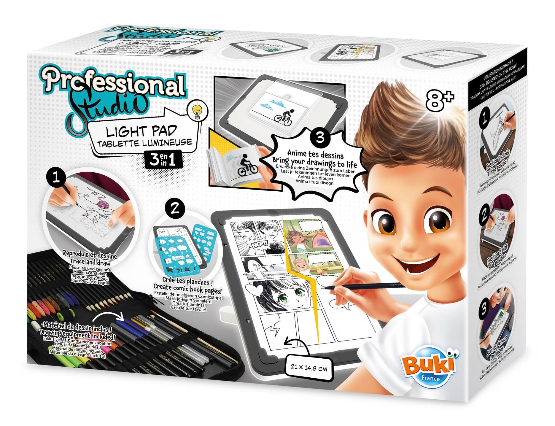 Studio profesional 3 in 1 - Tableta iluminata