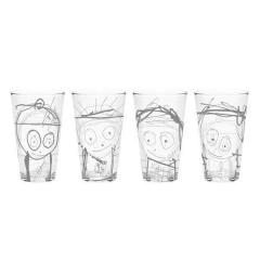 Set 4 pahare - Great Guys - Glass Grey