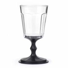 Set 2 pahare de vin pentru calatorii - Stacking wine glass black | Kikkerland